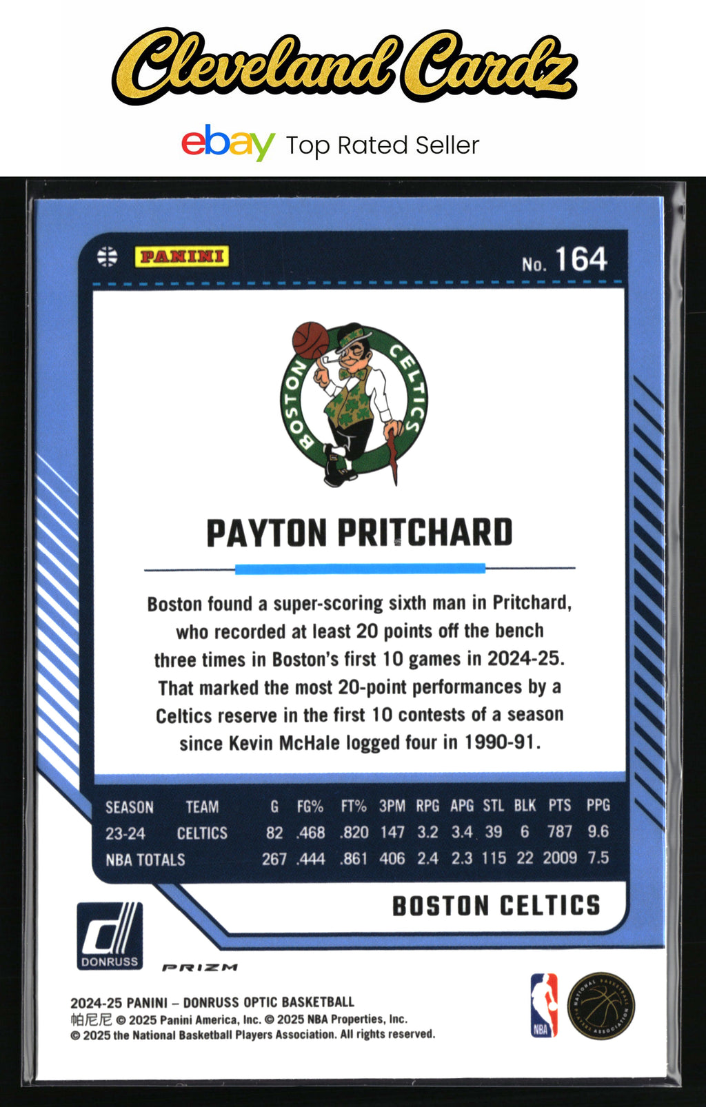 2024-25 Donruss Optic #164 Payton Pritchard Hyper Pink