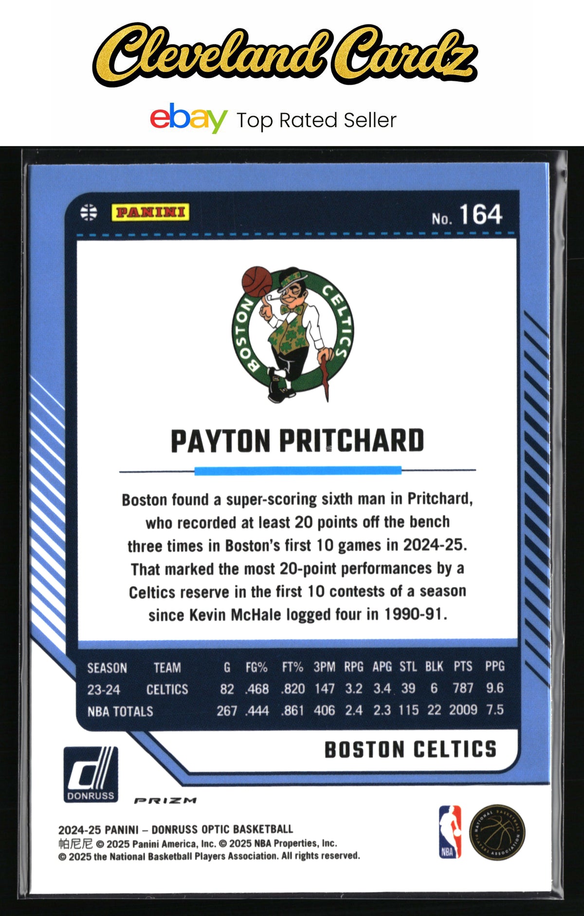 2024-25 Donruss Optic #164 Payton Pritchard Hyper Pink