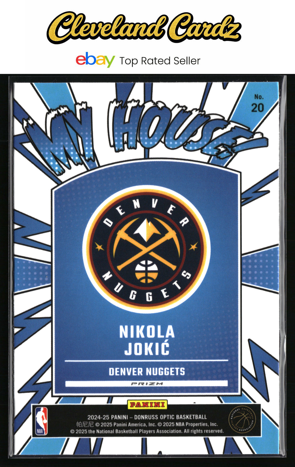 2024-25 Donruss Optic #20 Nikola Jokic My House Purple