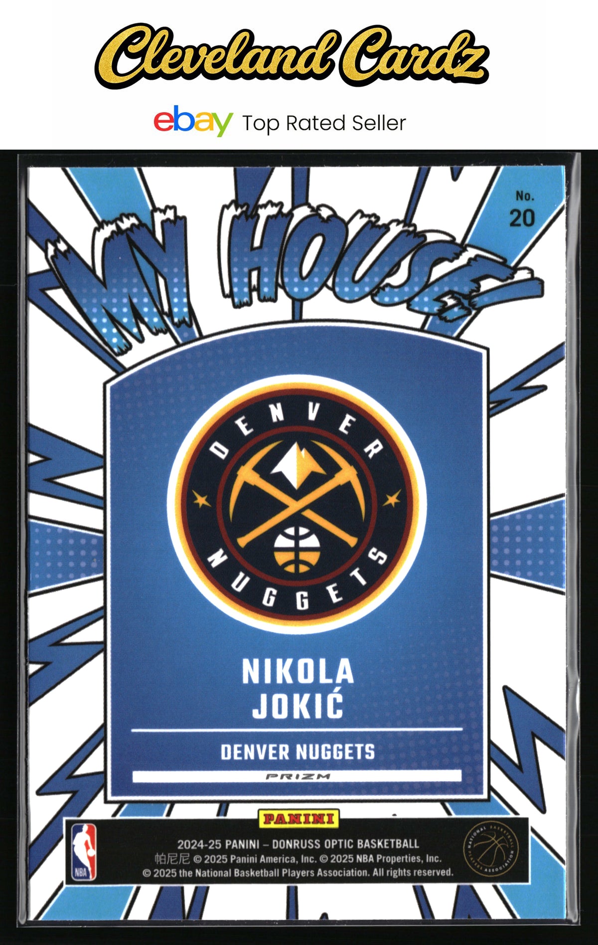 2024-25 Donruss Optic #20 Nikola Jokic My House Purple