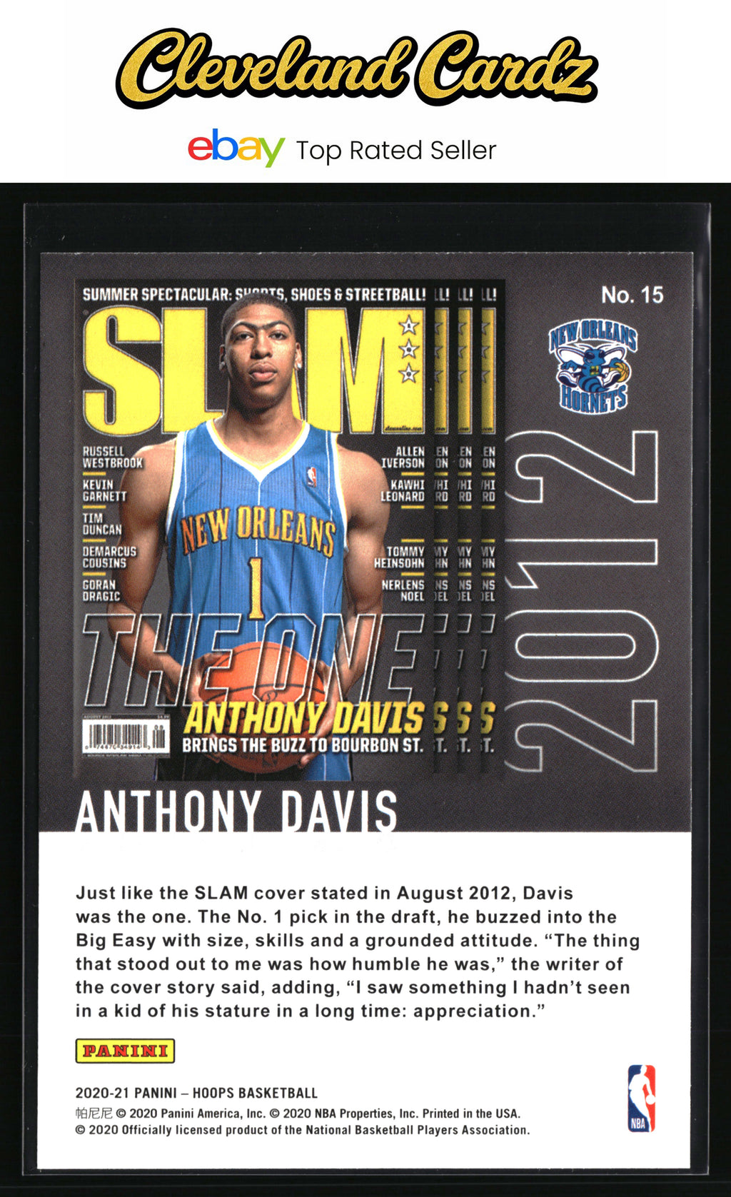 2020-21 Hoops Winter #15 Anthony Davis Slam
