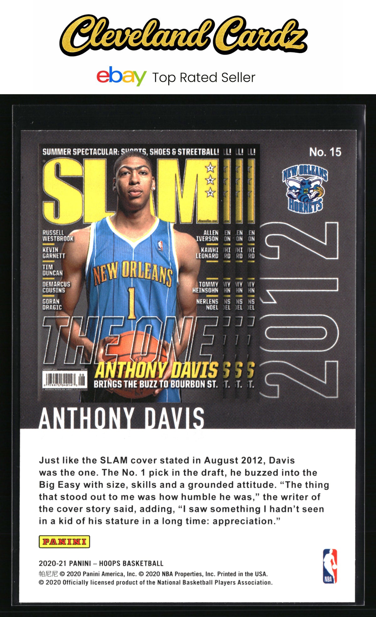 2020-21 Hoops Winter #15 Anthony Davis Slam