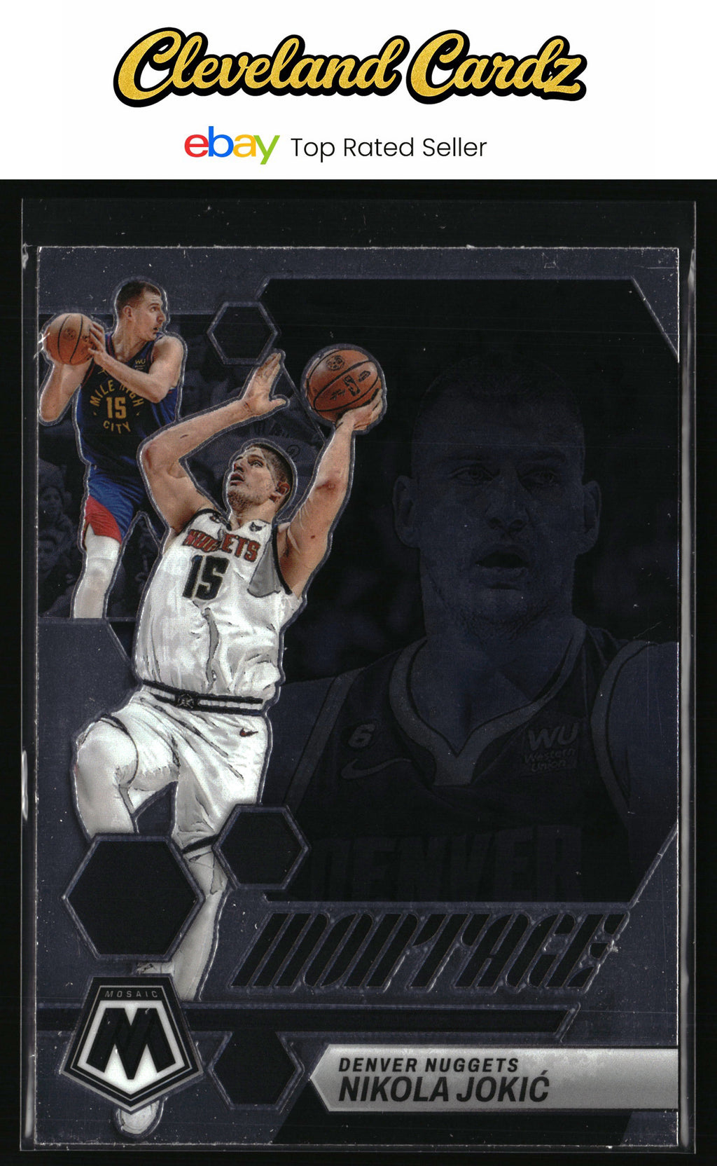 2022-23 Panini Mosaic #24 Nikola Jokic Montage
