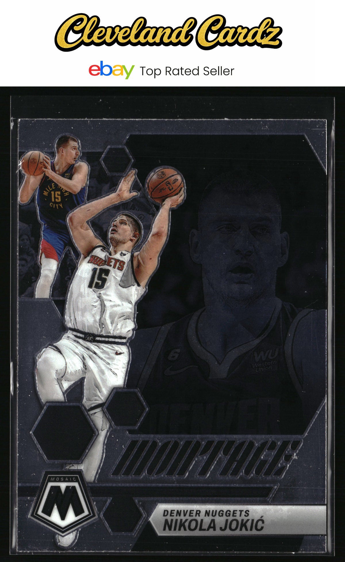 2022-23 Panini Mosaic #24 Nikola Jokic Montage