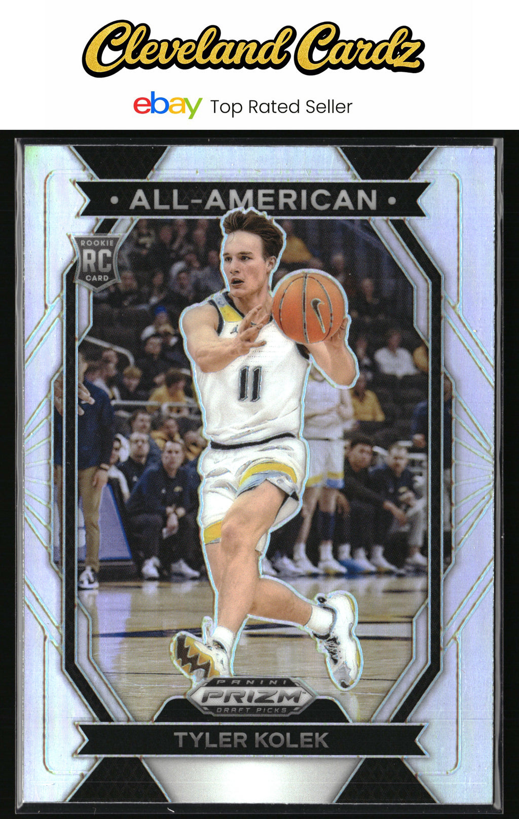 2024 Panini Prizm Draft Picks #22 Tyler Kolek All-American Prizms Silver