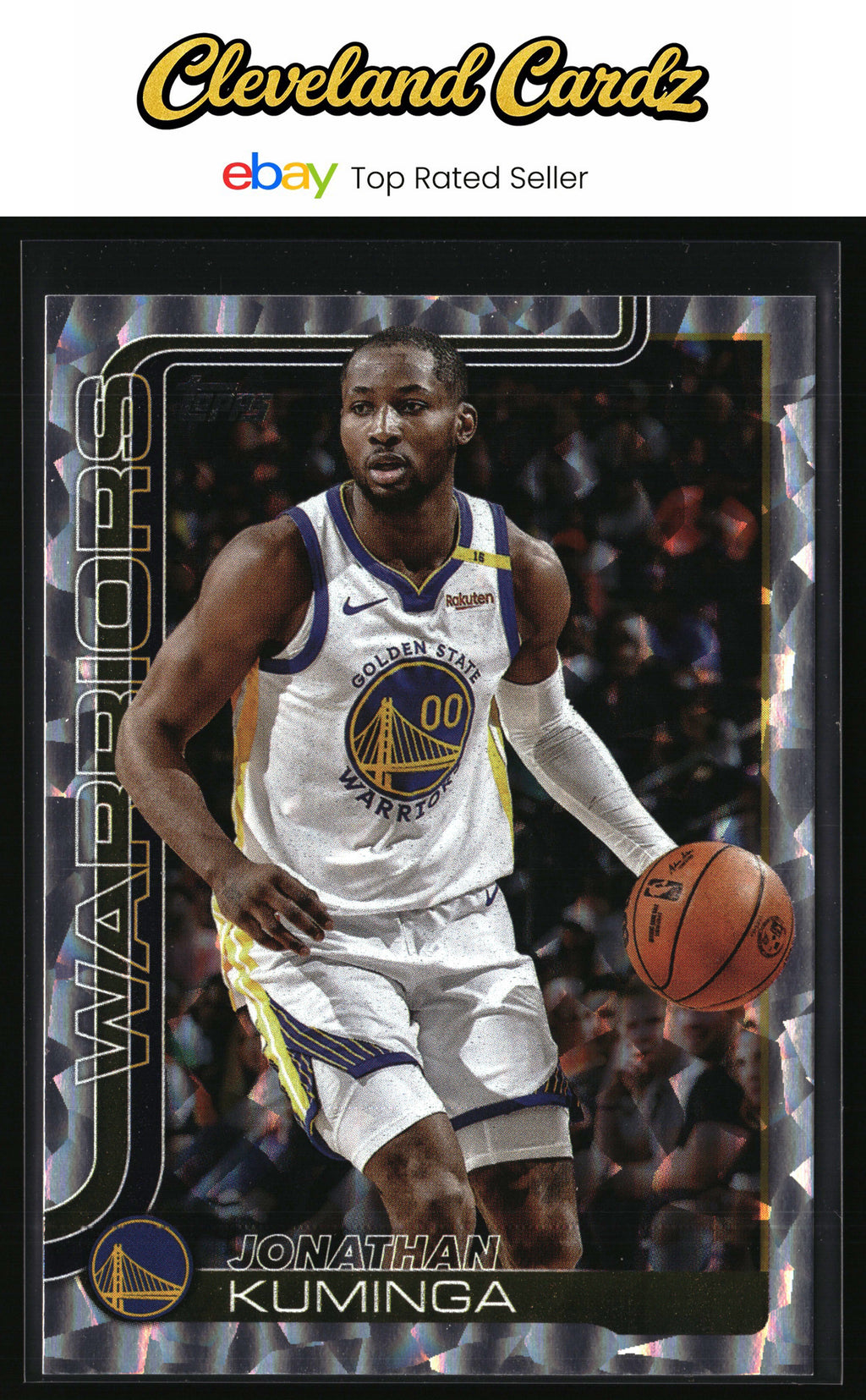 2025-26 Topps #138 Jonathan Kuminga Crackleboard