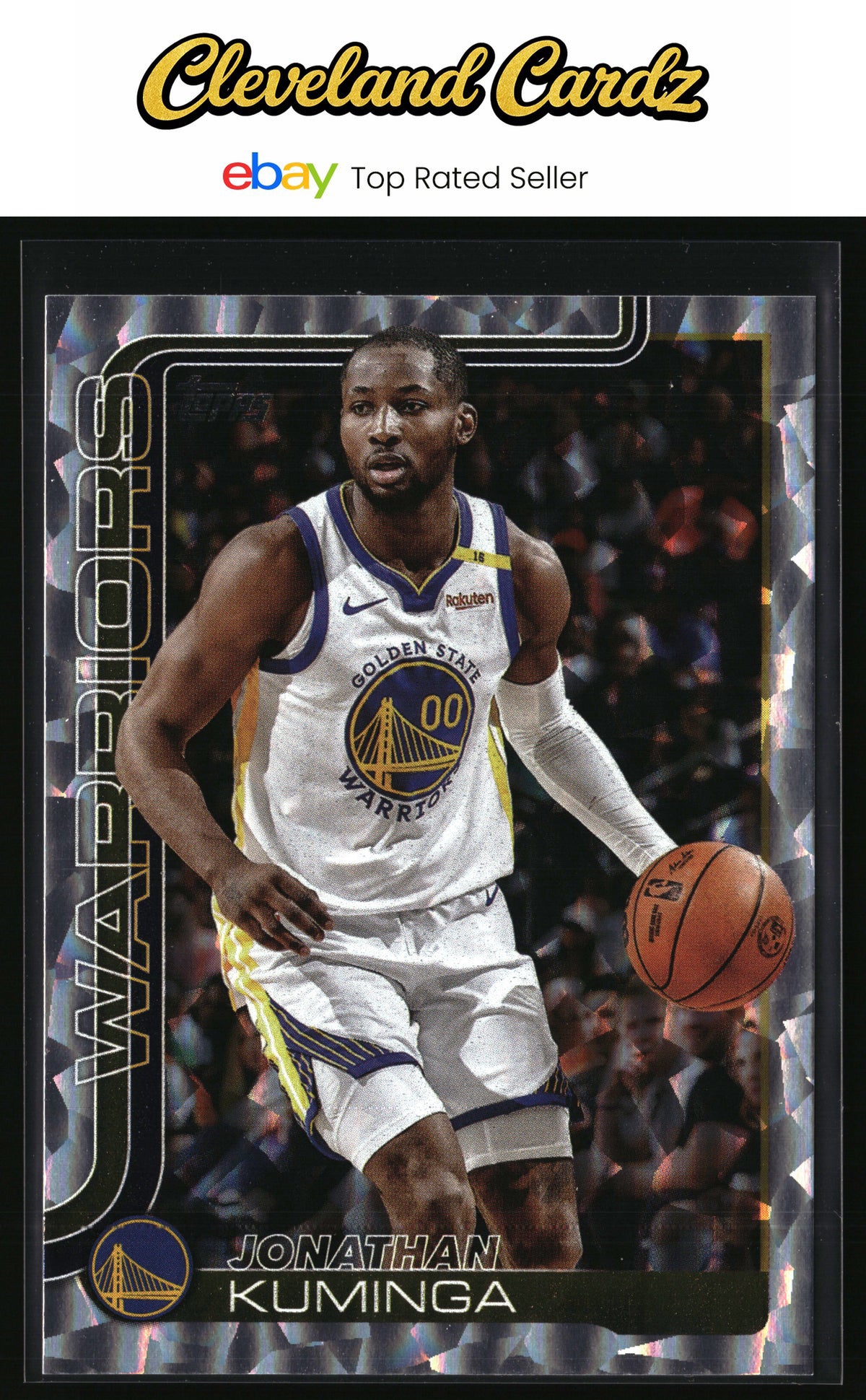 2025-26 Topps #138 Jonathan Kuminga Crackleboard