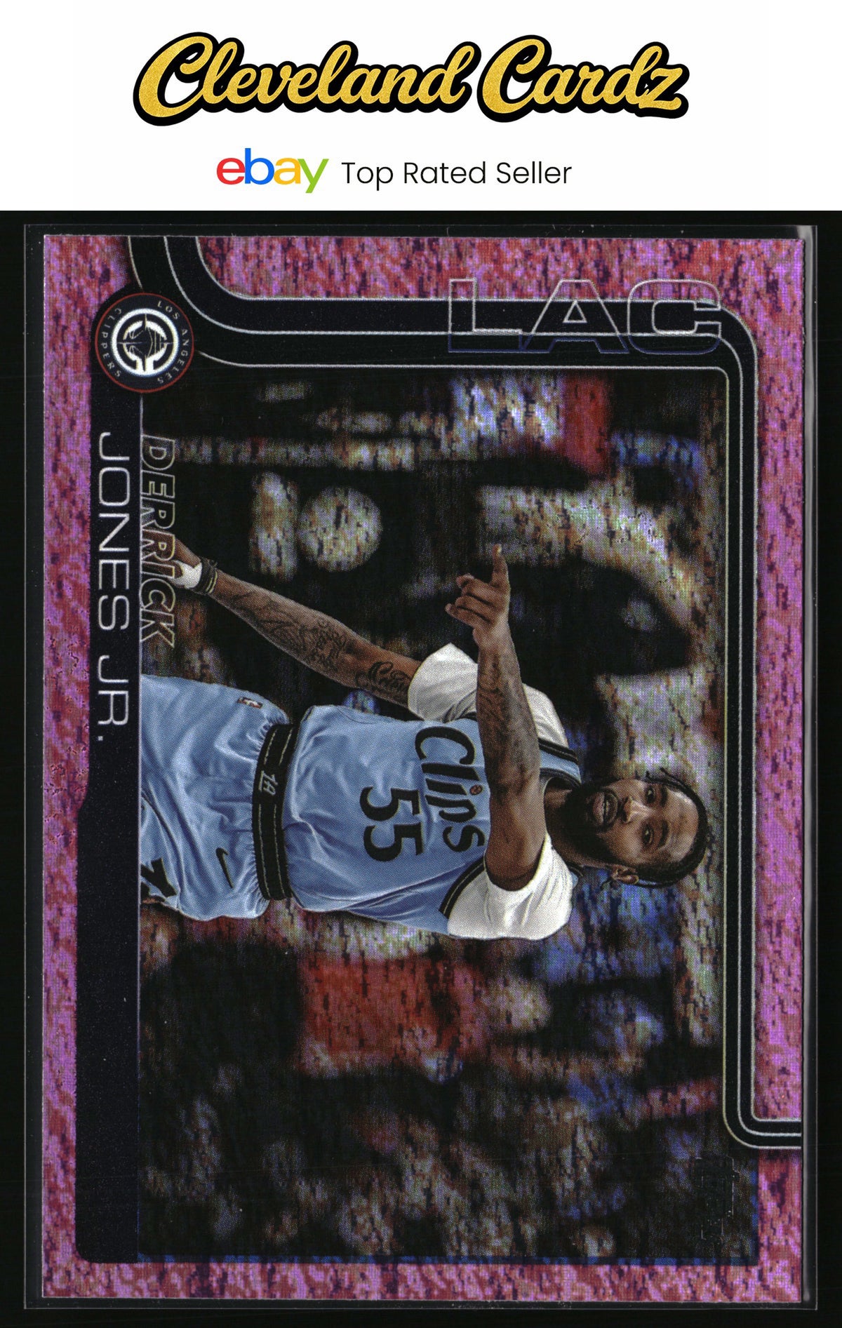 2025-26 Topps #148 Derrick Jones Jr. Pink Holo Foil