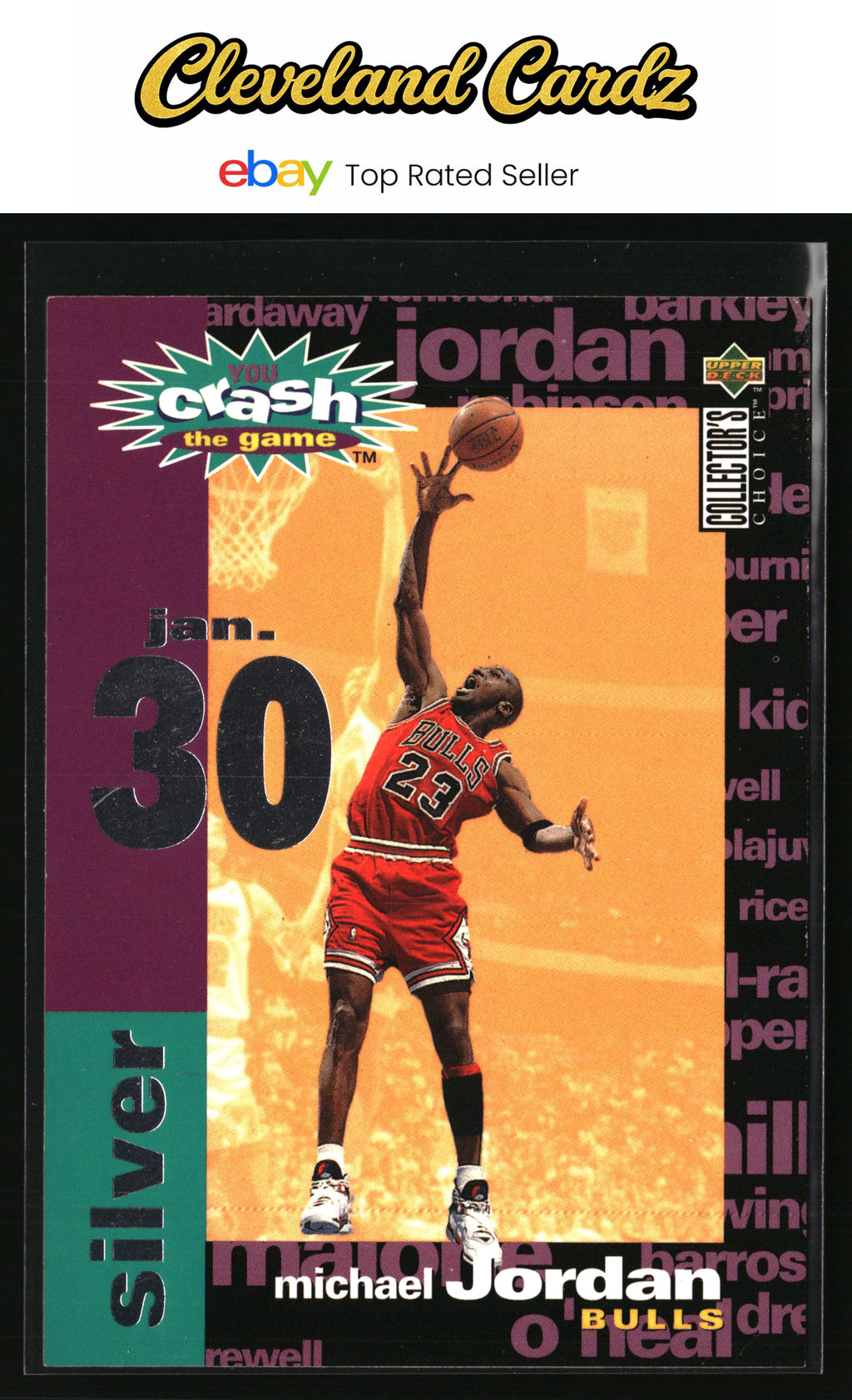 1995-96 Collector's Choice #C1a Michael Jordan YCTG Silver: Assists/Rebounds