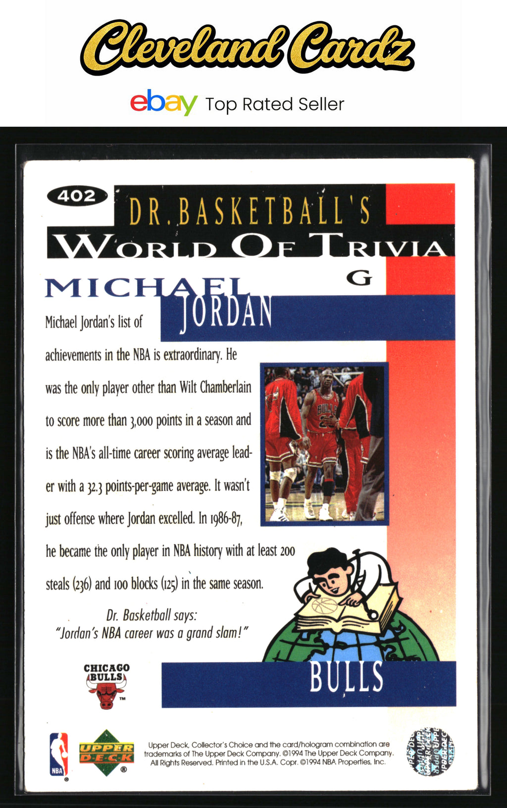 1994-95 Collector's Choice #402 Michael Jordan
