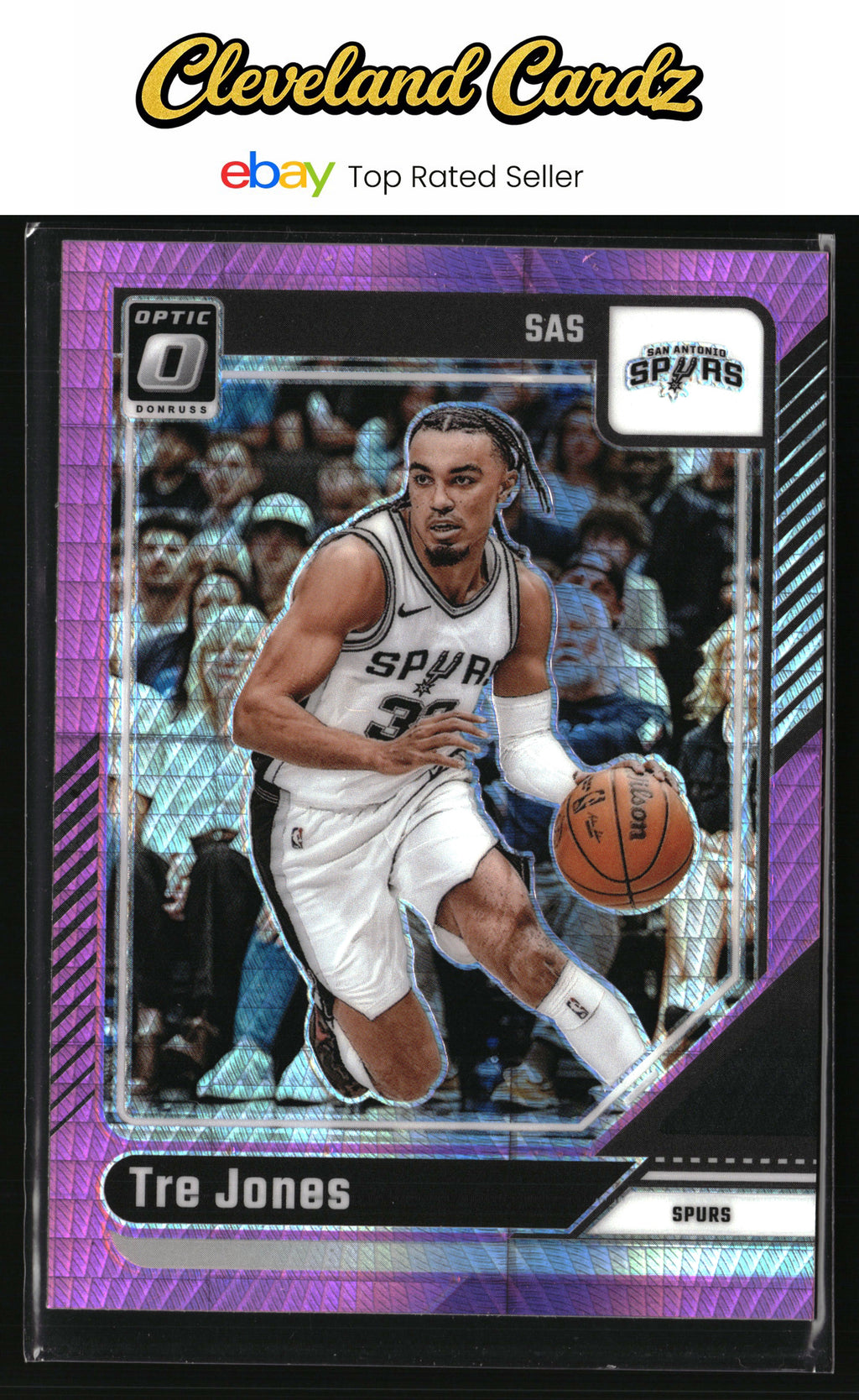 2024-25 Donruss Optic #112 Tre Jones Hyper Pink