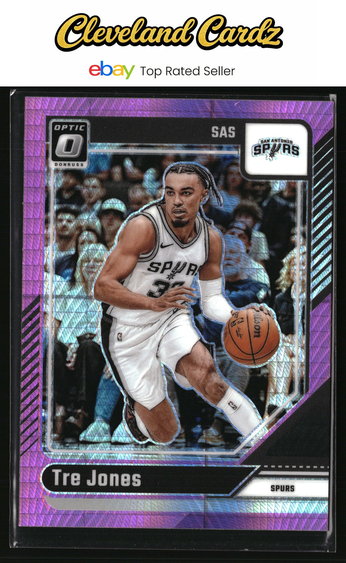 2024-25 Donruss Optic #112 Tre Jones Hyper Pink