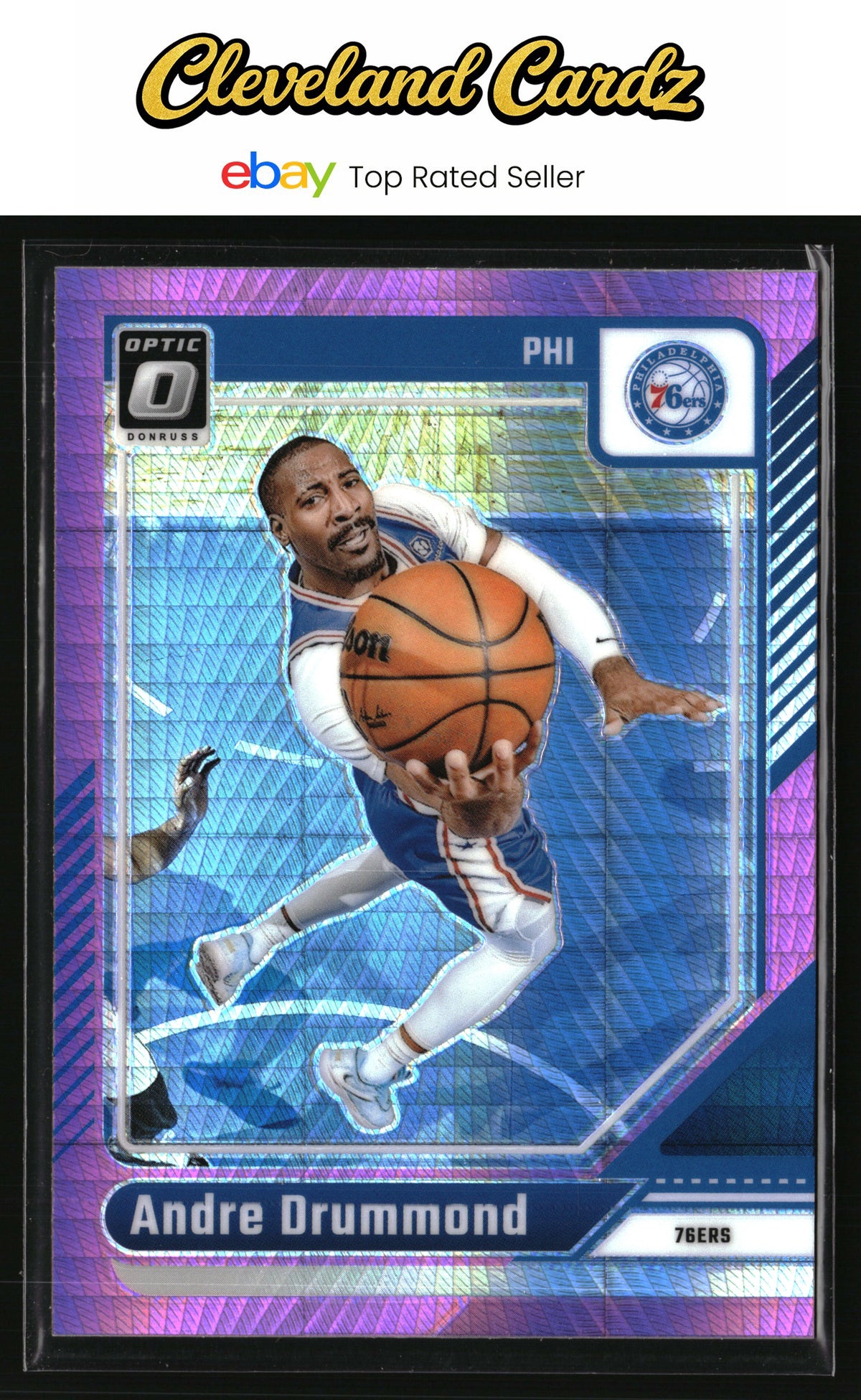 2024-25 Donruss Optic #221 Andre Drummond Hyper Pink