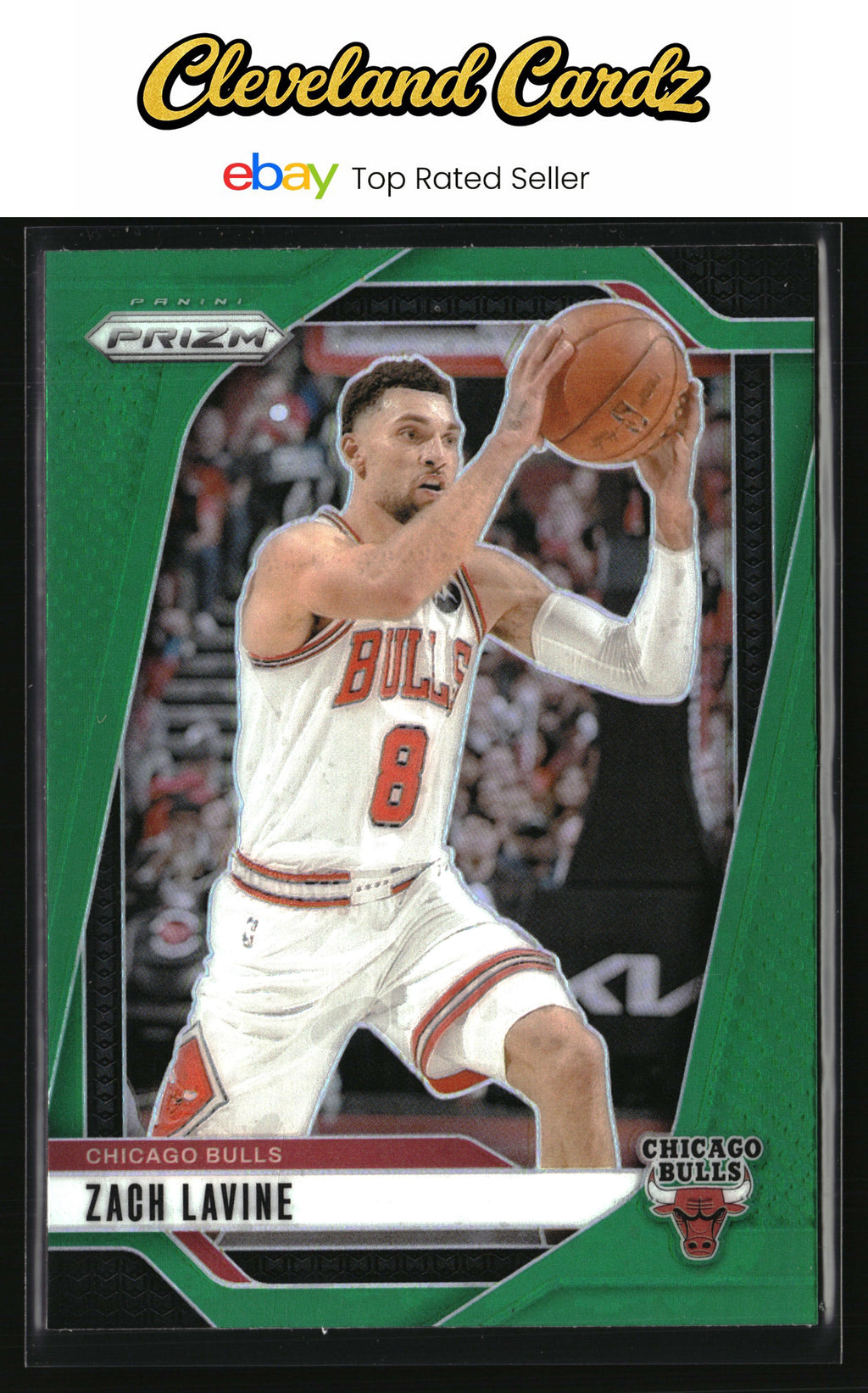 2024-25 Panini Prizm #192 Zach LaVine Prizms Green