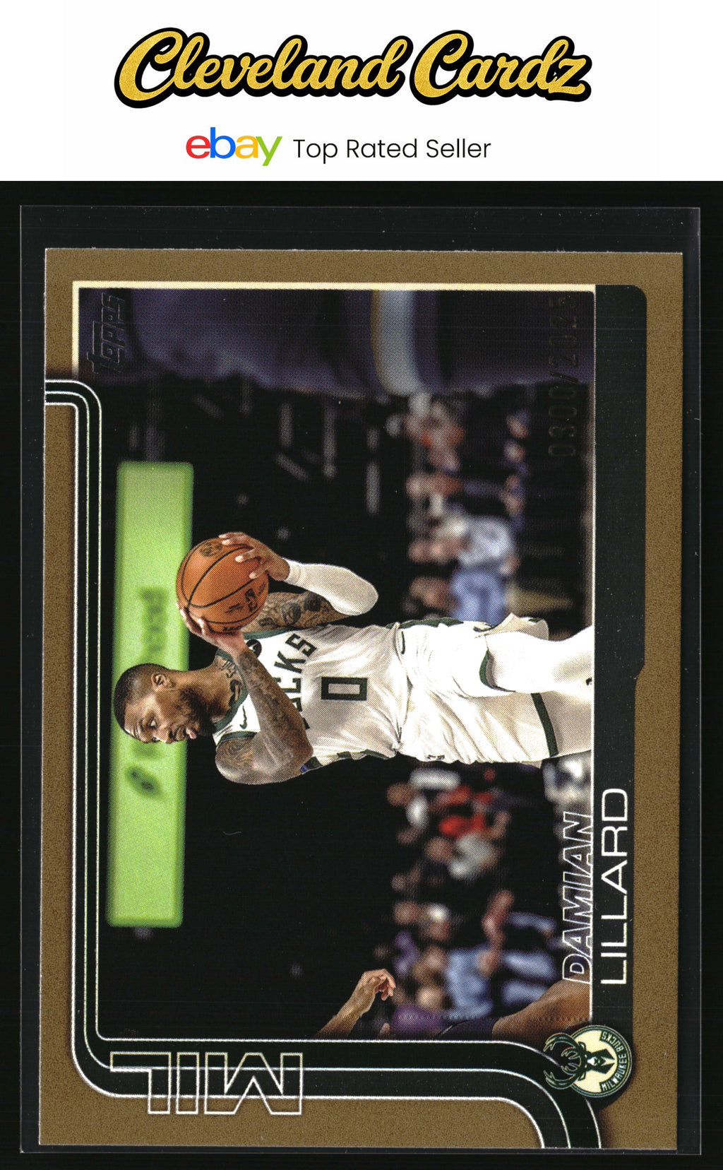 2025-26 Topps #55 Damian Lillard Gold #/2025