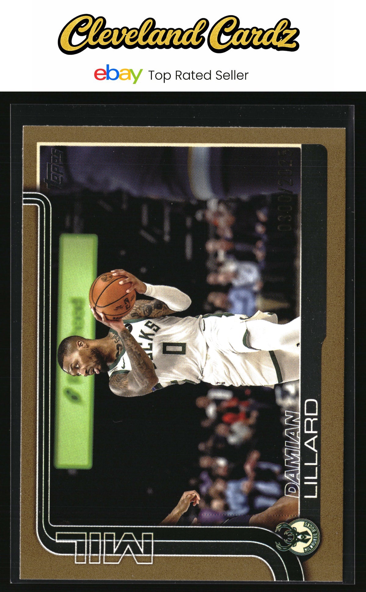 2025-26 Topps #55 Damian Lillard Gold #/2025