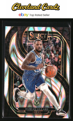 2024-25 Panini Select #145 Damian Lillard Tectonic Prizm