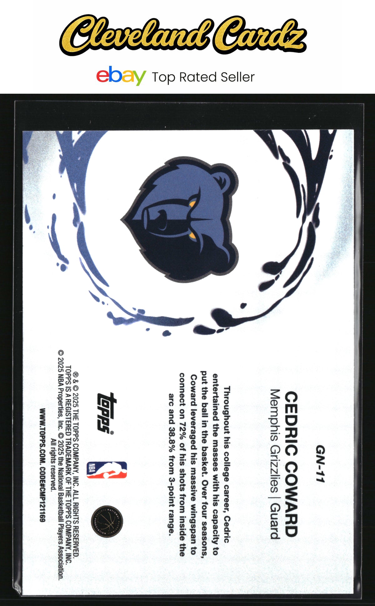 2025-26 Topps #GN-11 Cedric Coward Generation Now