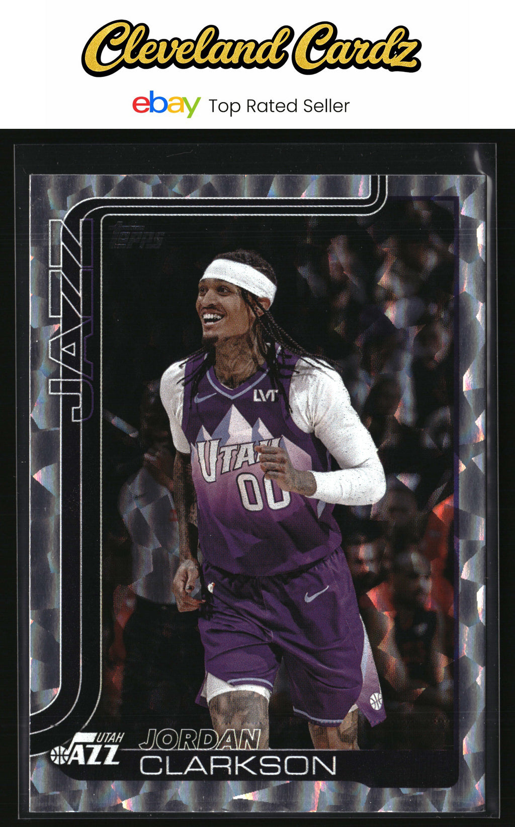 2025-26 Topps #132 Jordan Clarkson Crackleboard