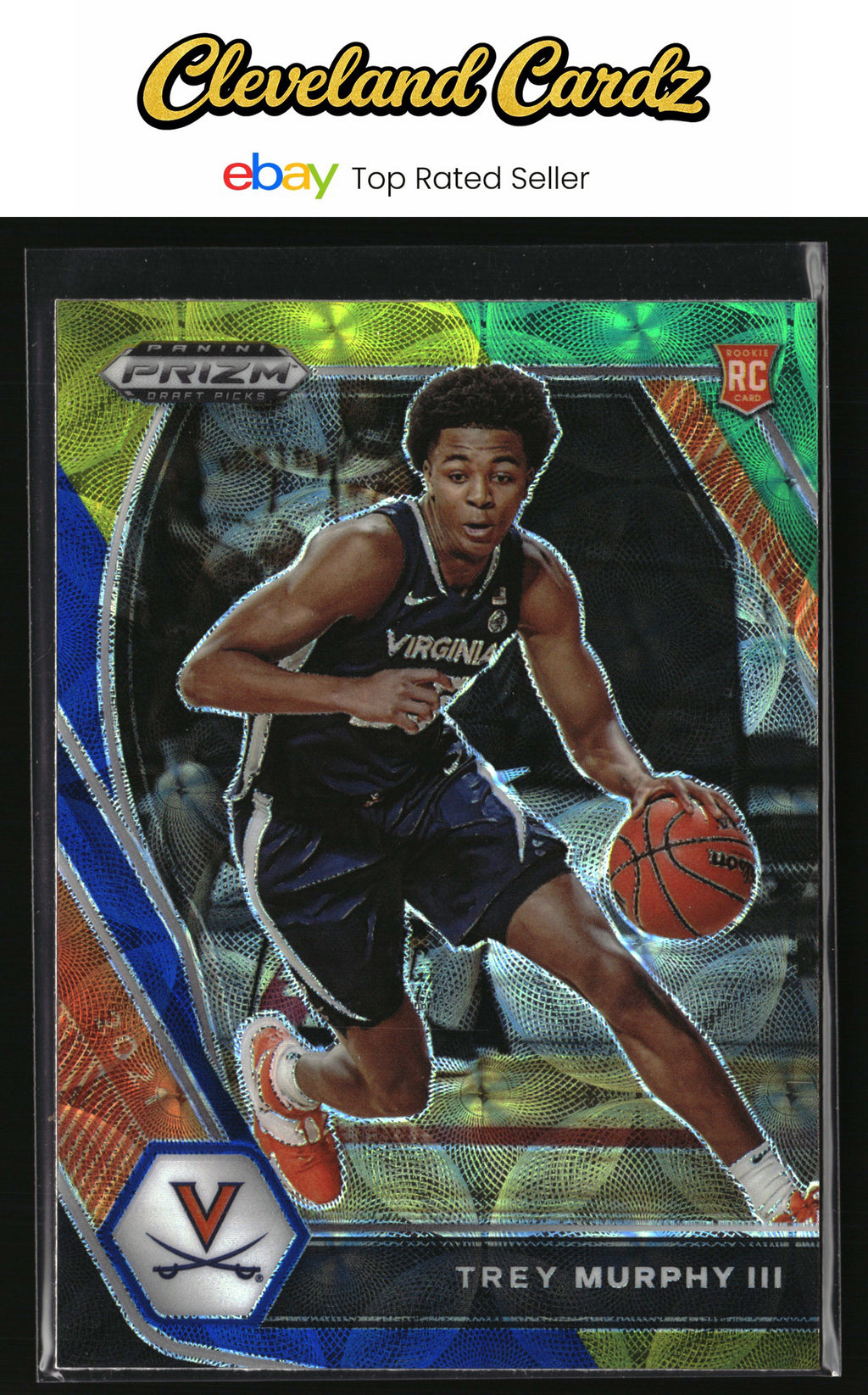 2021 Panini Prizm Draft Picks #40 Trey Murphy III Choice Blue Yellow Green