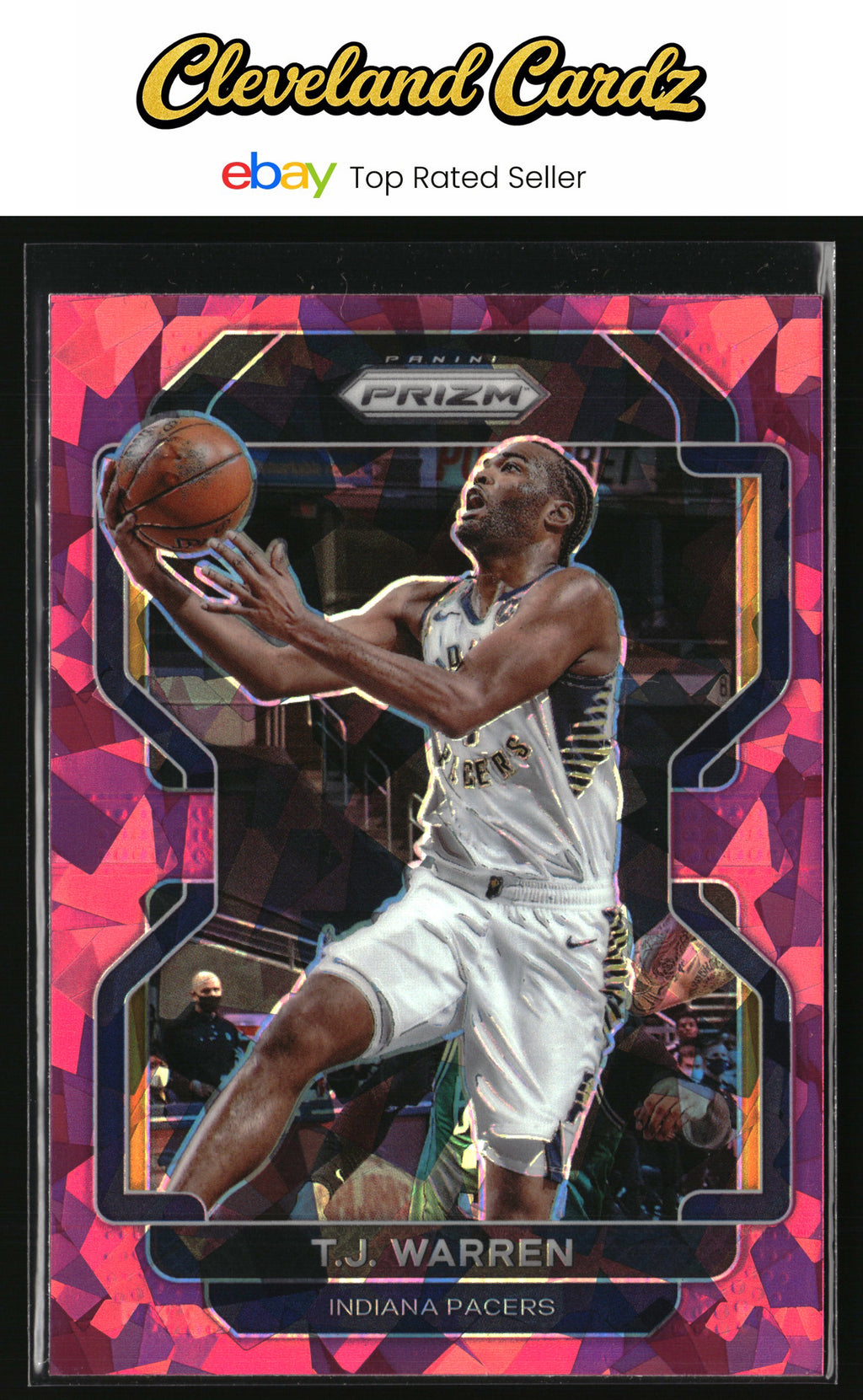 2021-22 Panini Prizm #90 T.J. Warren Pink Ice