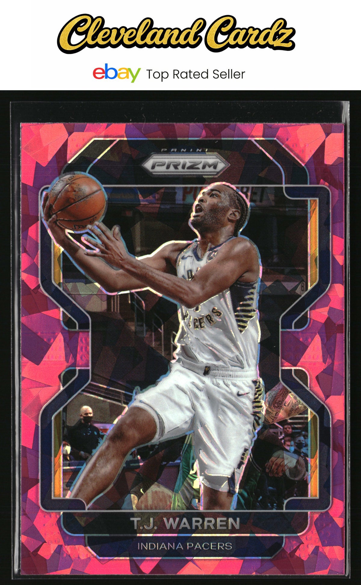 2021-22 Panini Prizm #90 T.J. Warren Pink Ice