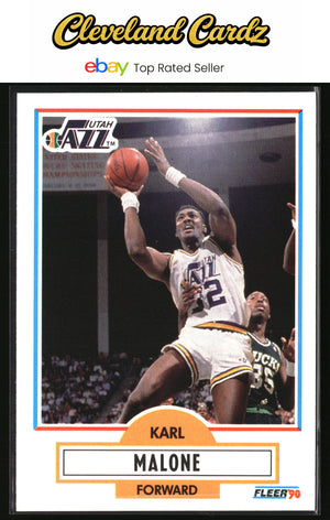1990-91 Fleer #188b Karl Malone