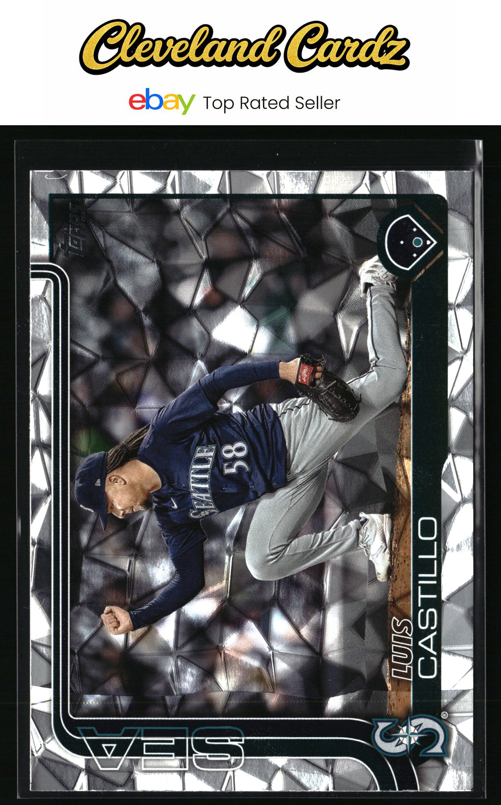 2025 Topps #73 Luis Castillo Diamante Foil