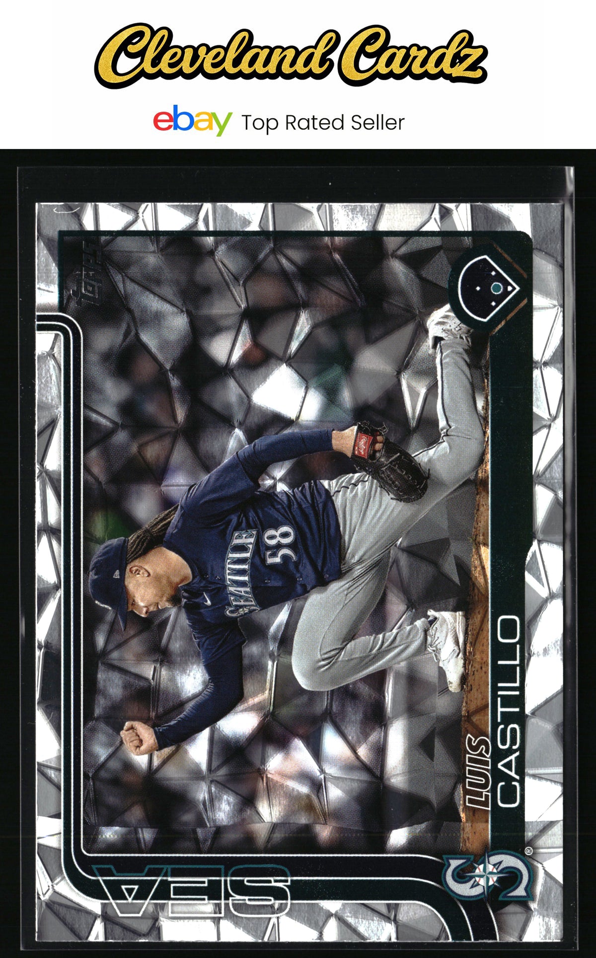 2025 Topps #73 Luis Castillo Diamante Foil