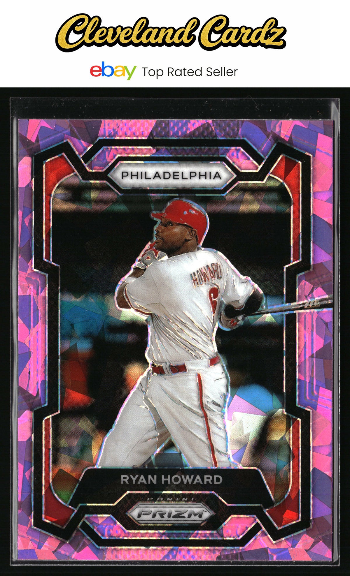 2024 Panini Prizm #125 Ryan Howard Pink Ice Prizms