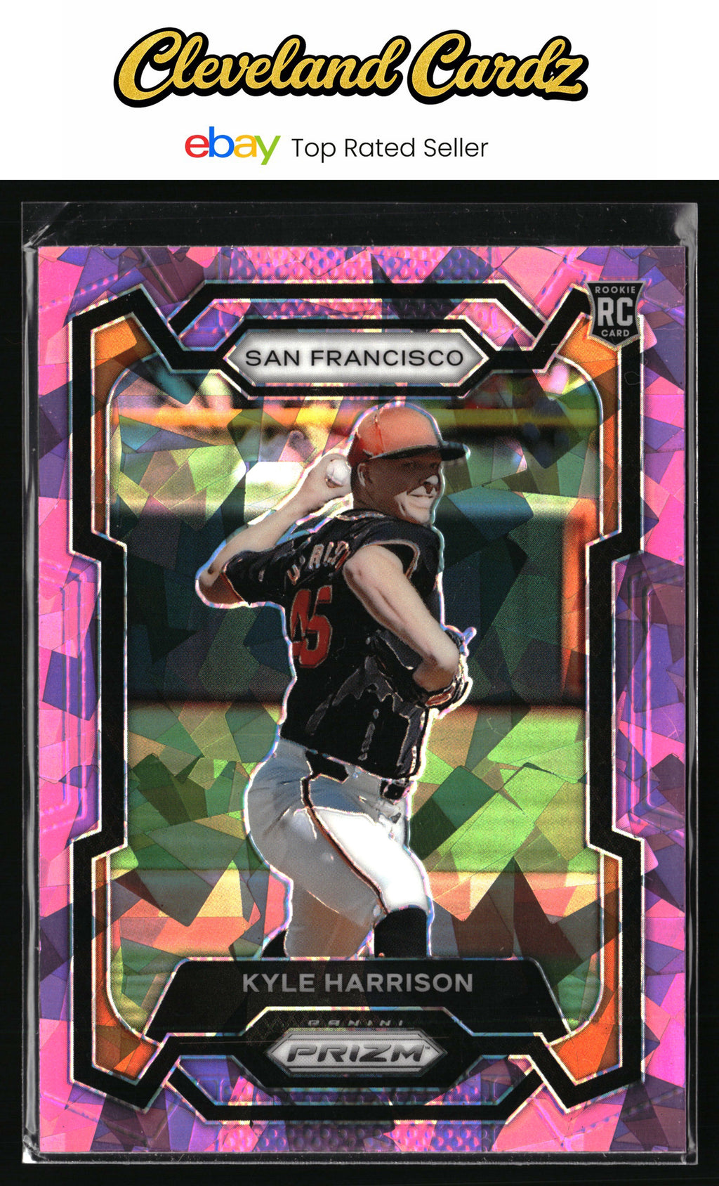 2024 Panini Prizm #3 Kyle Harrison Pink Ice Prizms
