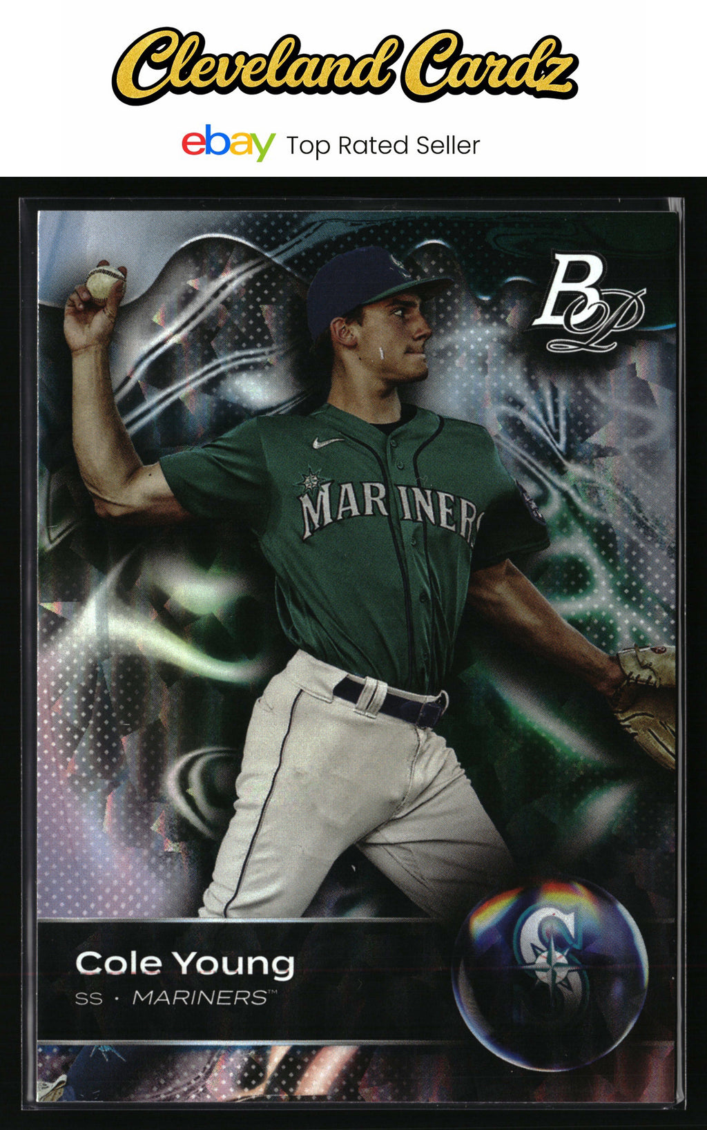 2023 Bowman Platinum #TOP-15 Cole Young Top Prospects Ice Foil