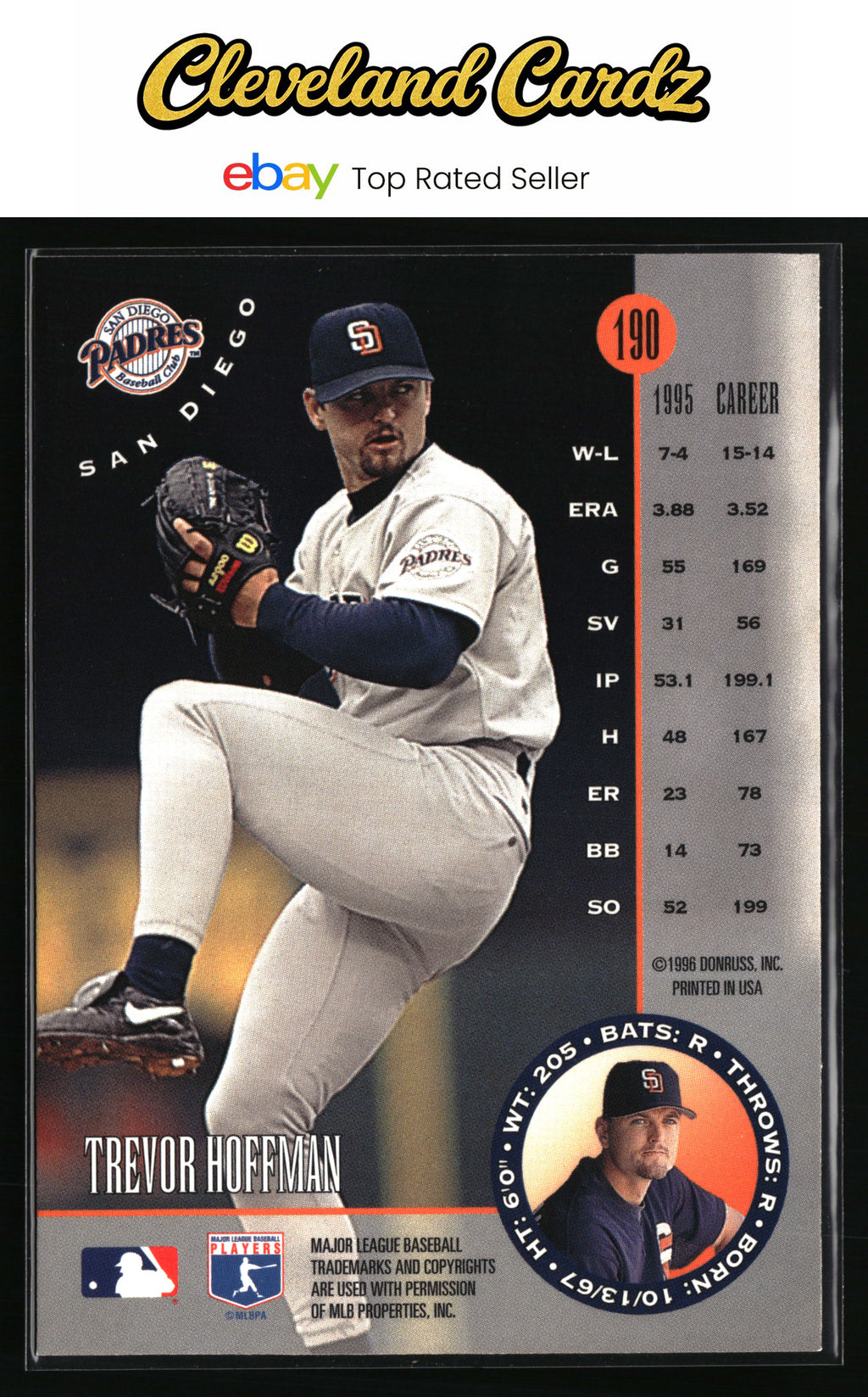 1996 Leaf #190 Trevor Hoffman