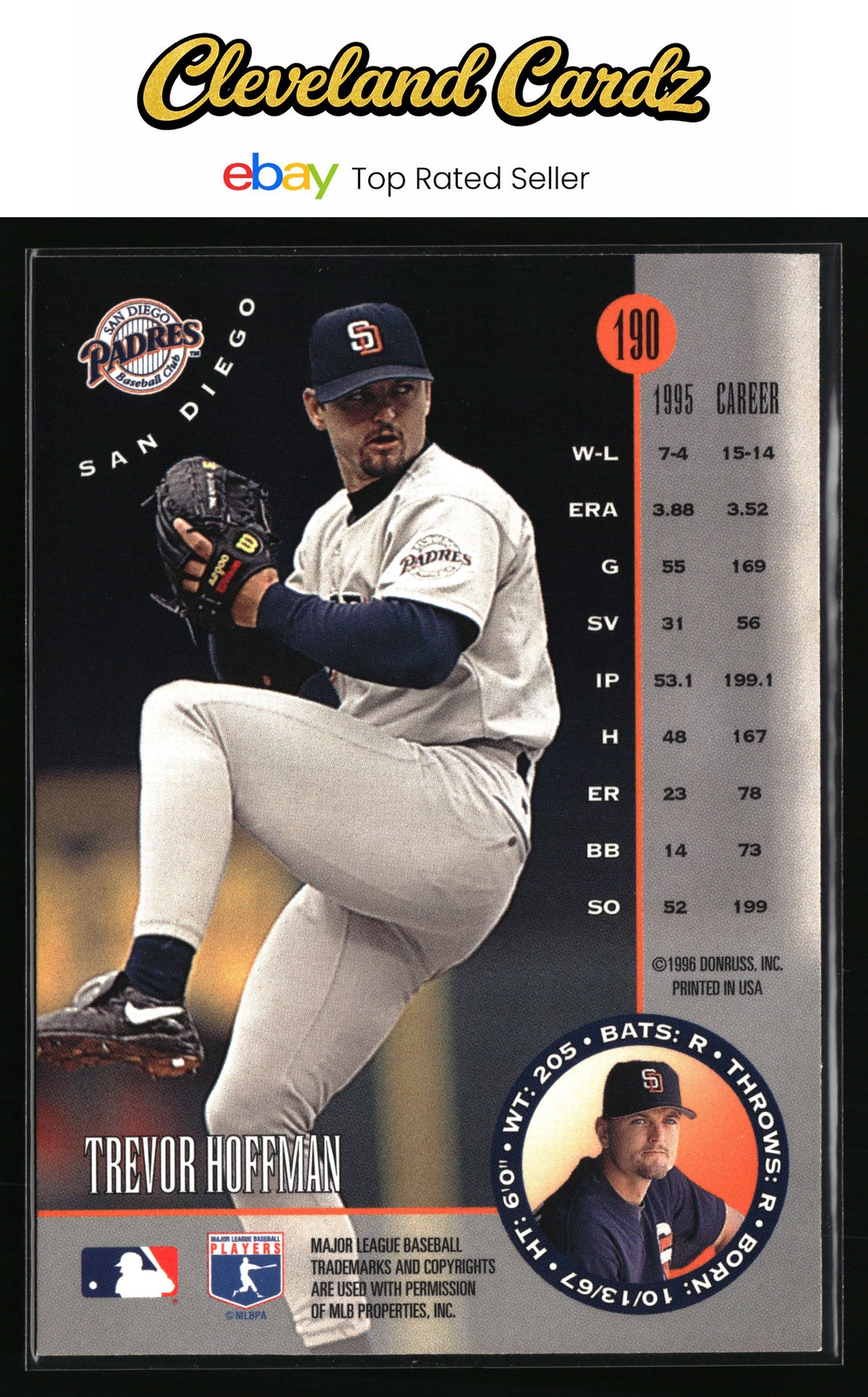 1996 Leaf #190 Trevor Hoffman