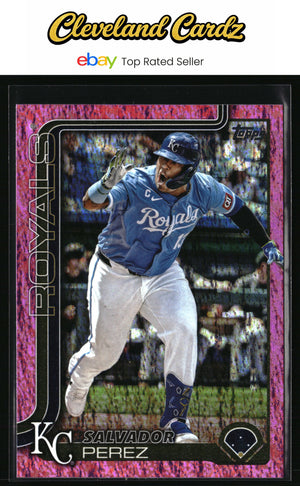 2025 Topps #508 Salvador Perez Pink Holo Foil