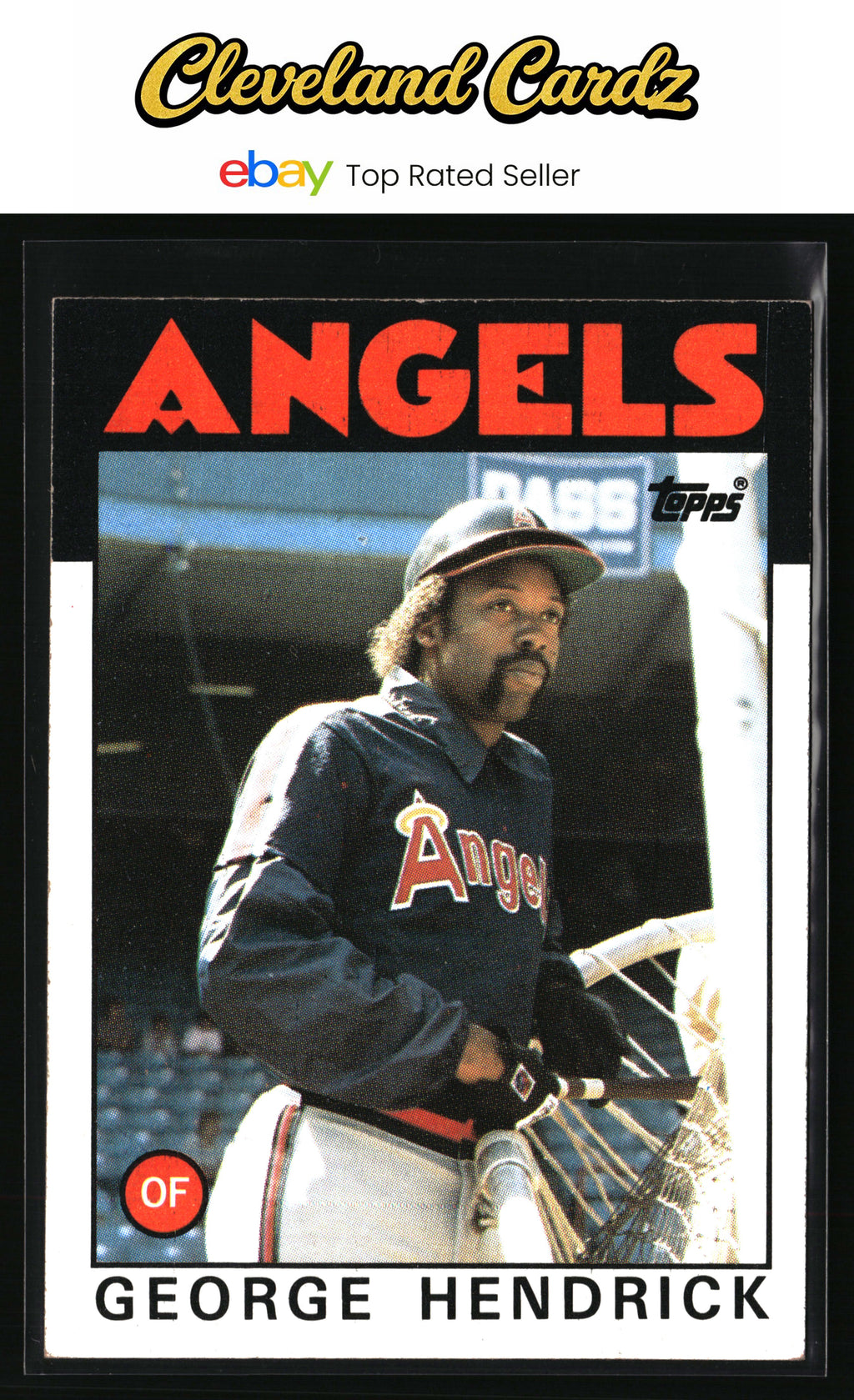 1986 Topps #190 George Hendrick