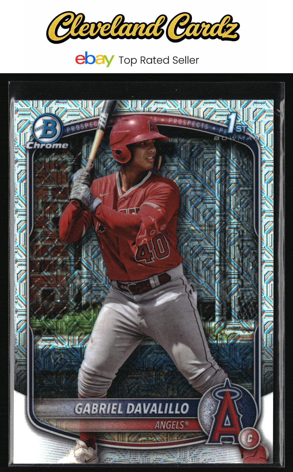 2025 Bowman Chrome #BCP-178 Gabriel Davalillo Prospects Mojo