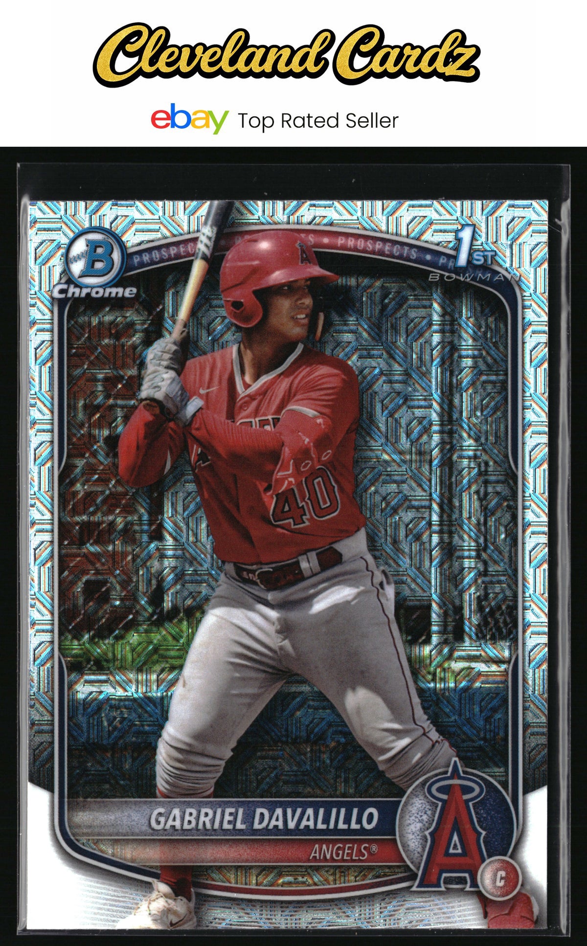 2025 Bowman Chrome #BCP-178 Gabriel Davalillo Prospects Mojo
