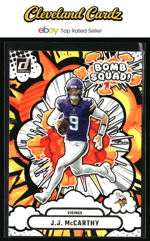 2025 Donruss #BS-JMY J.J. McCarthy Bomb Squad