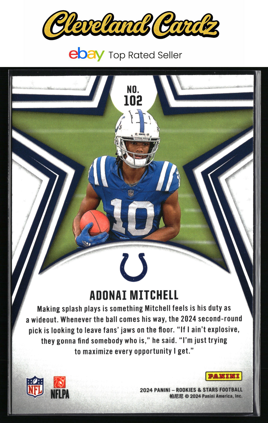 2024 Panini Rookies & Stars #102 Adonai Mitchell