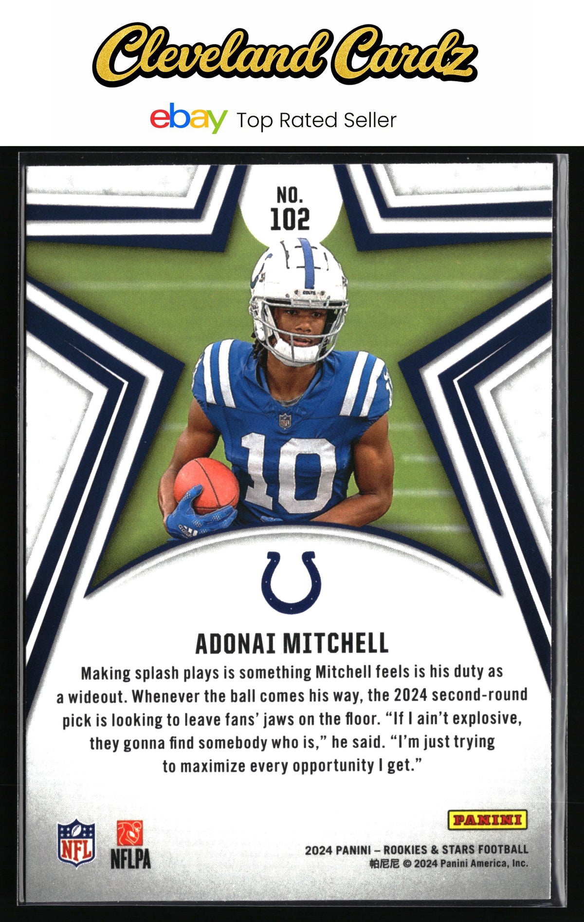 2024 Panini Rookies & Stars #102 Adonai Mitchell