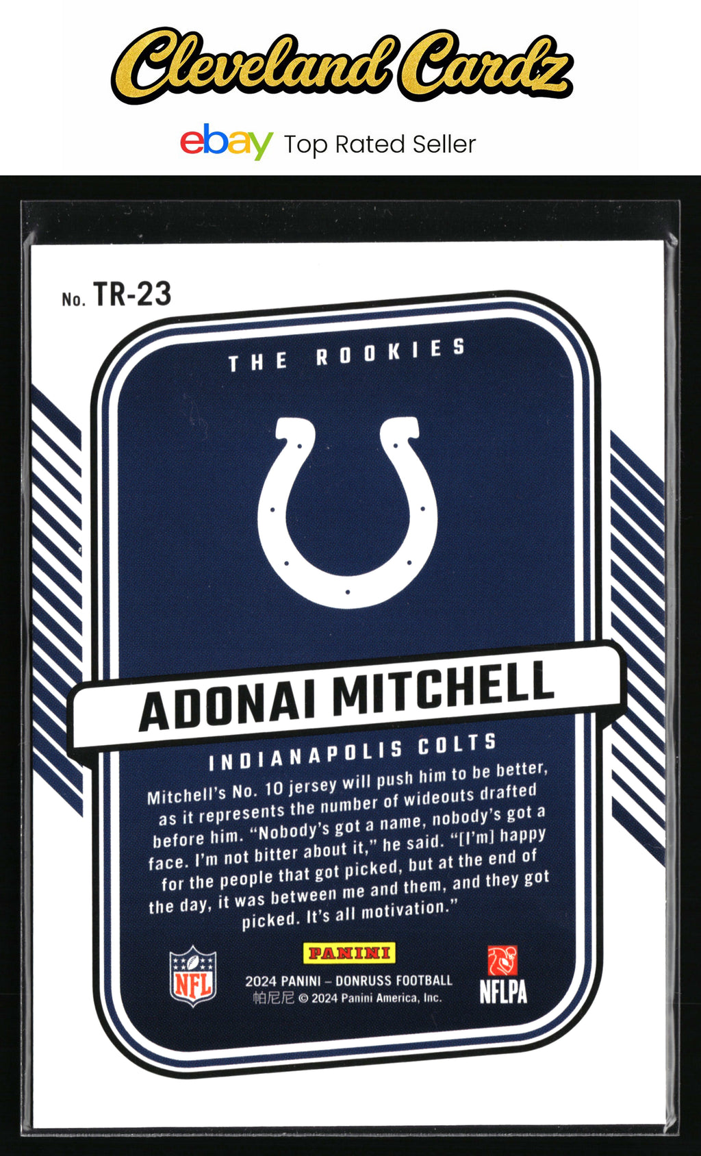 2024 Donruss #TR-23 Adonai Mitchell The Rookies