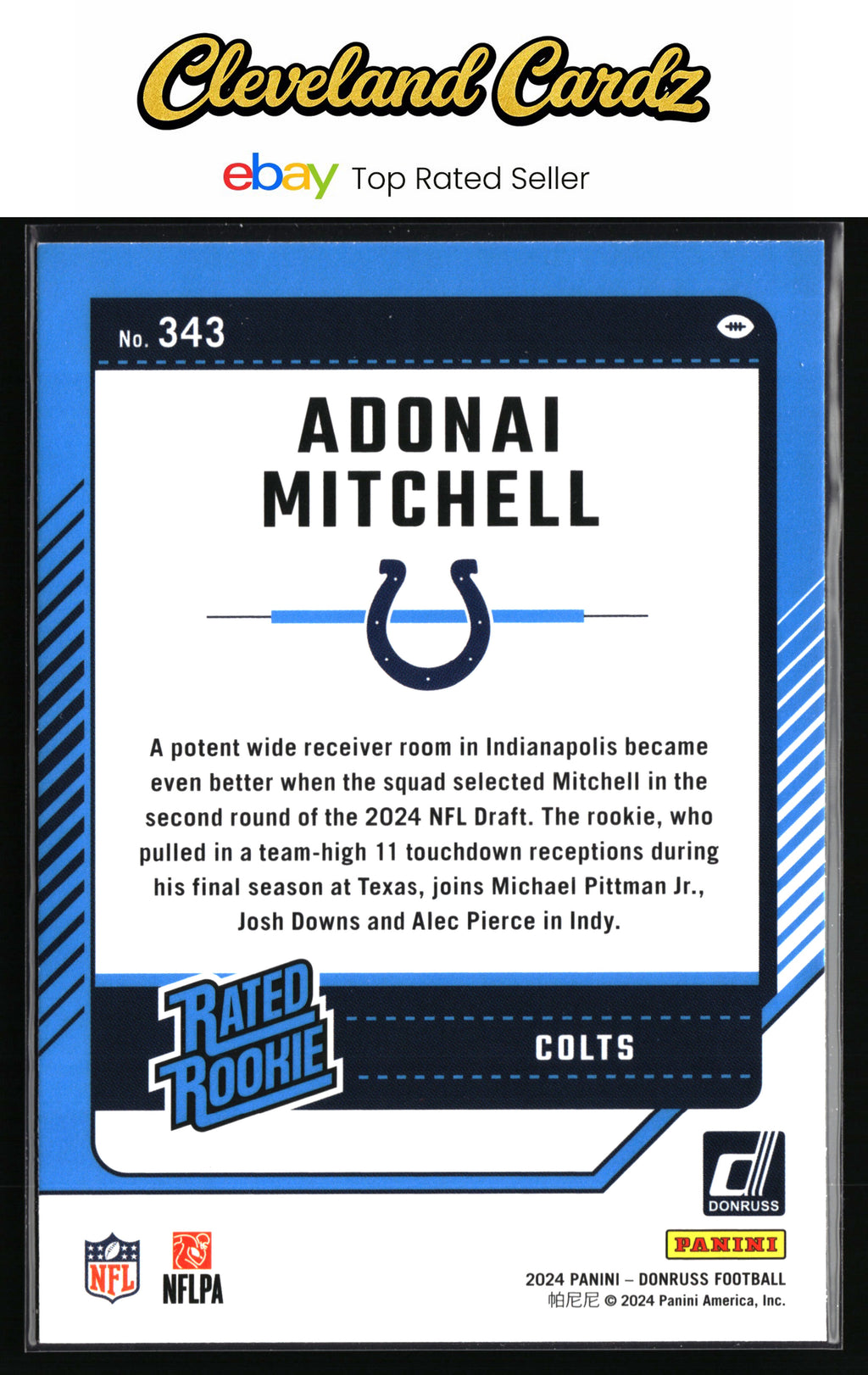 2024 Donruss #343 Adonai Mitchell
