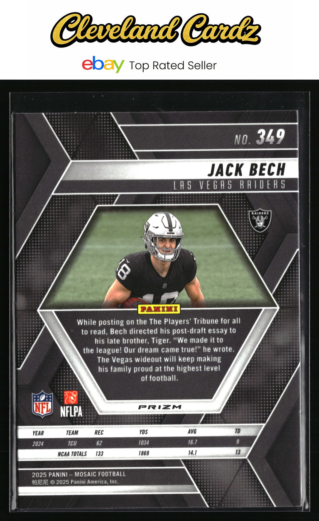 2025 Panini Mosaic #349 Jack Bech Mosaic