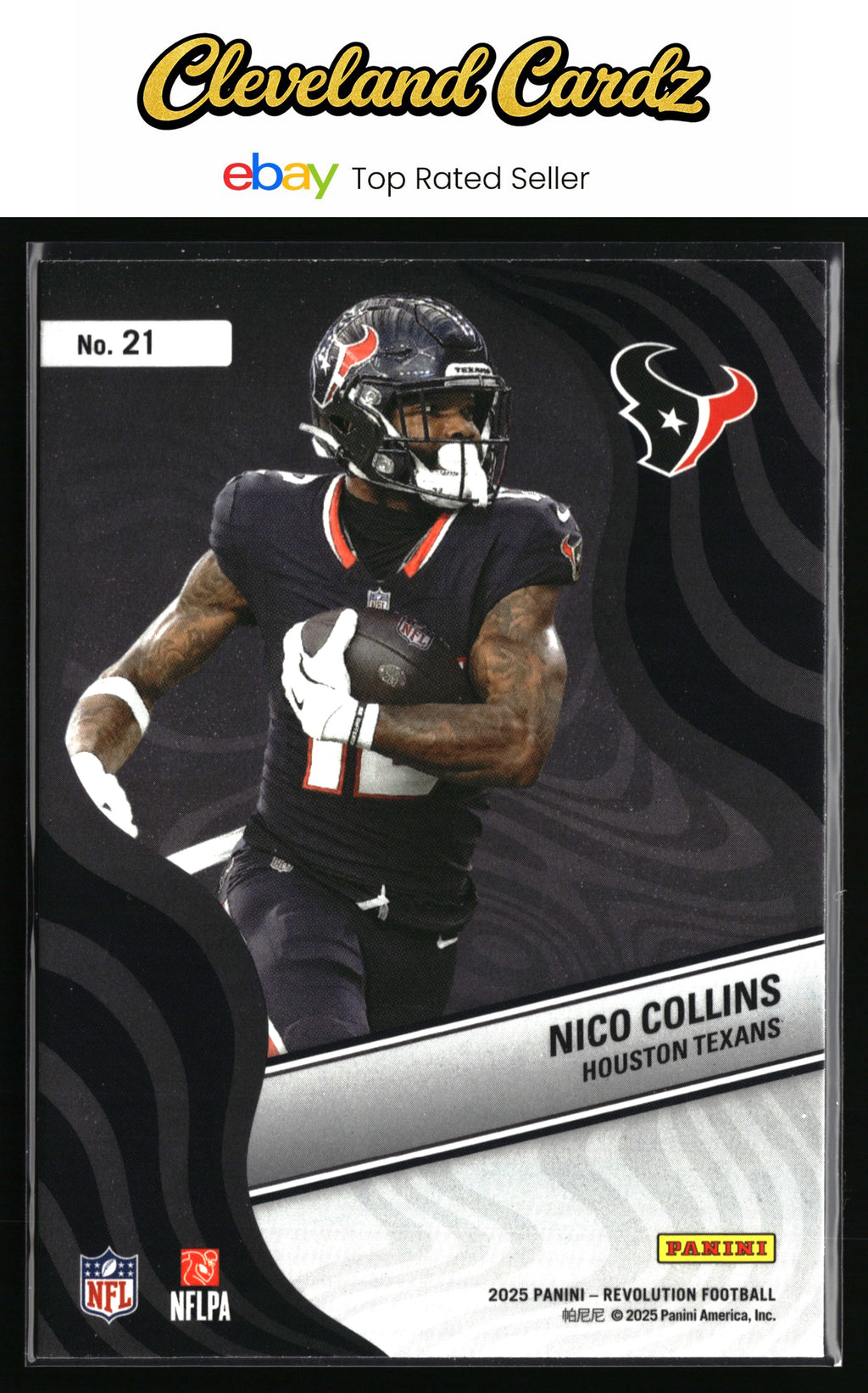 2025 Panini Revolution #21 Nico Collins New Wave