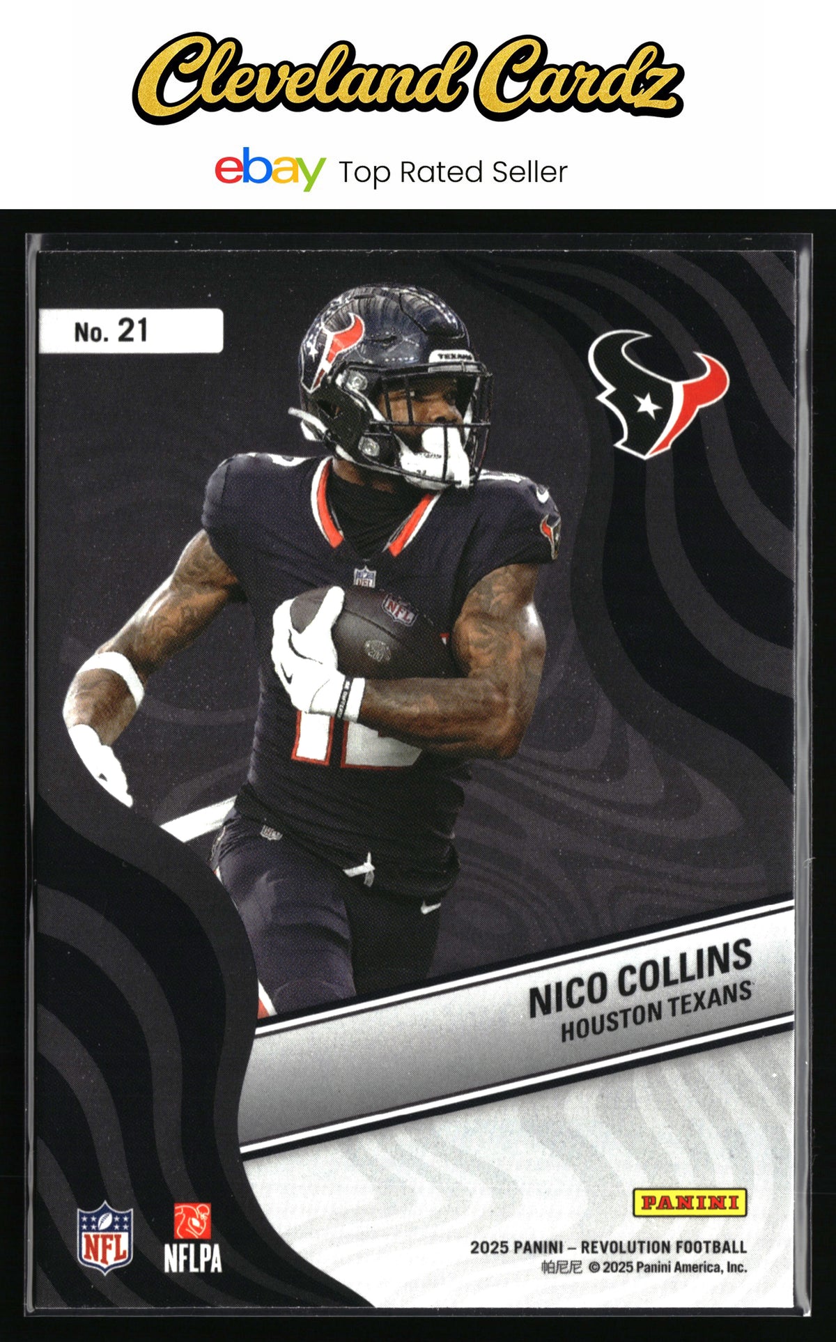 2025 Panini Revolution #21 Nico Collins New Wave