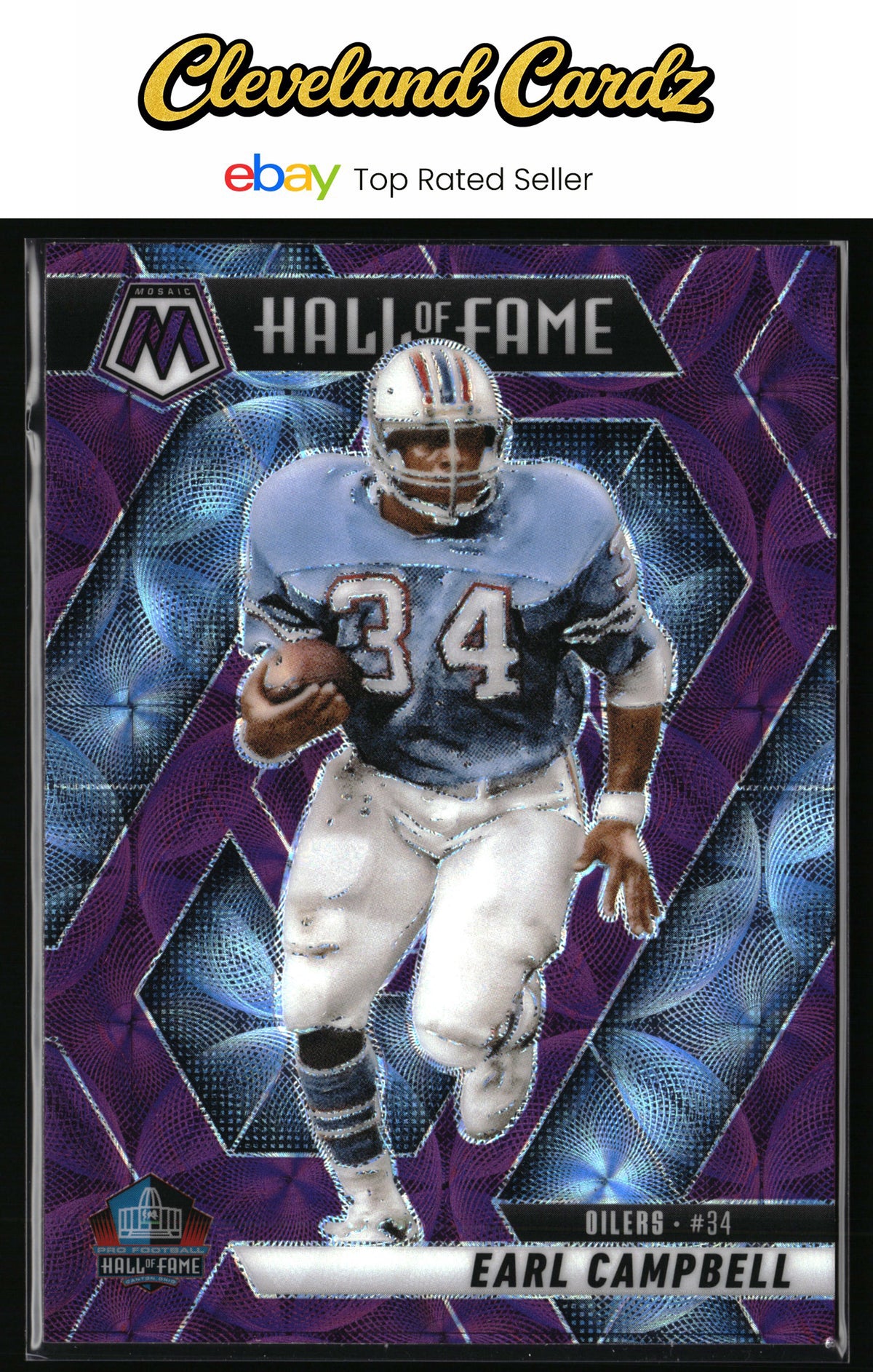 2025 Panini Mosaic #294 Earl Campbell Purple Scope