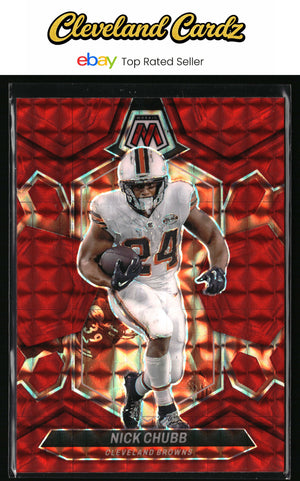 2024 Panini Mosaic #51 Nick Chubb Mosaic Red
