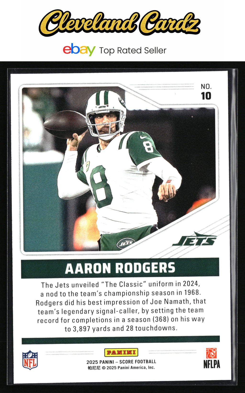 2025 Score #10 Aaron Rodgers Throwbacks