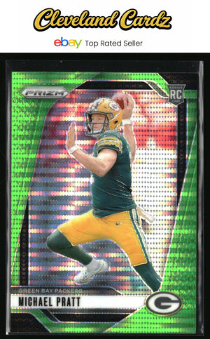 2024 Panini Prizm #379 Michael Pratt Neon Green Pulsar